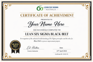 Lean Six Sigma Black Belt Certification